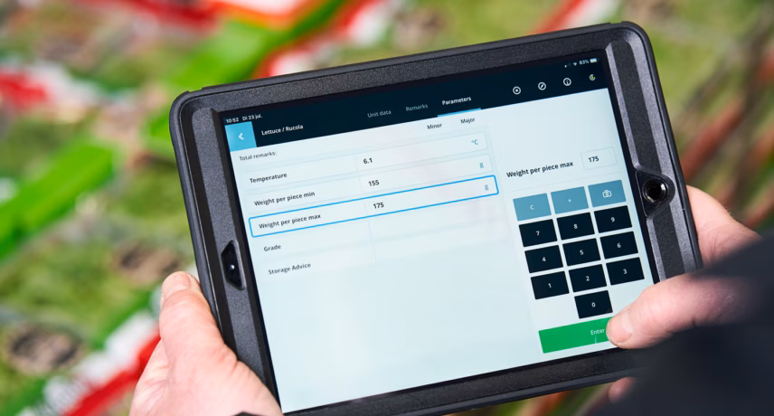 A tablet with a digital data entry application is used for data collection and processing in an operational environment.